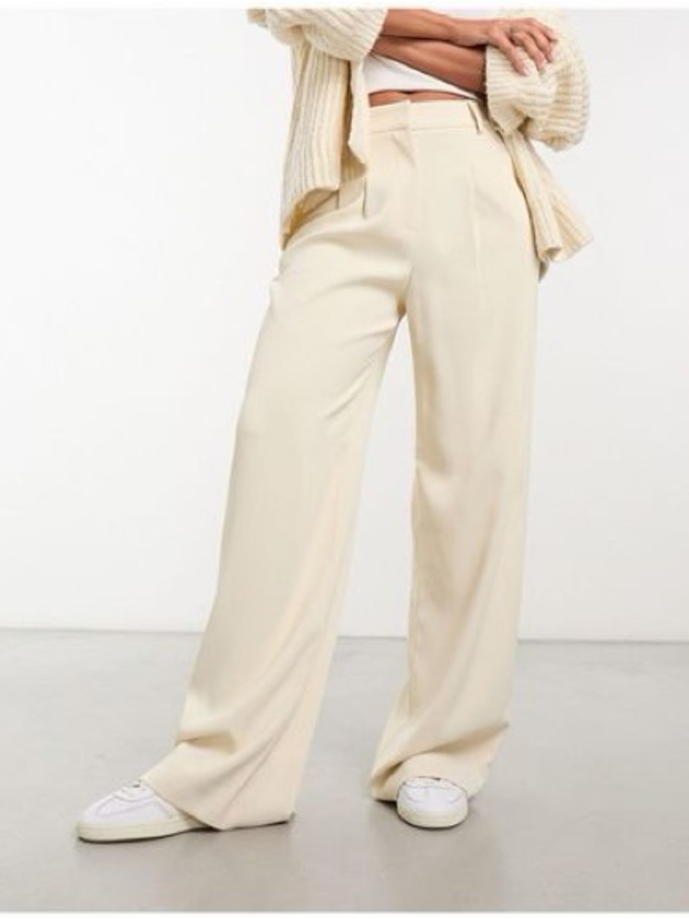 French Connection UK Harrie Tailored Trousers Ivory XXL